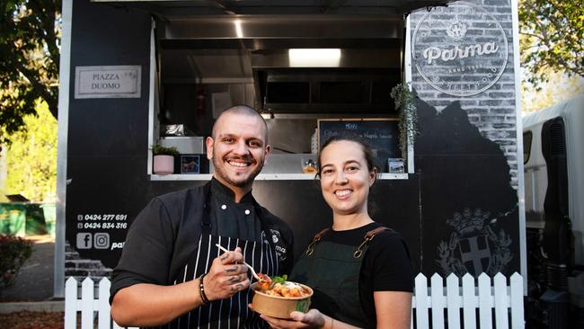 Simon and Francesca Grassani of Parma Street Food. Picture: Patrick Woods.