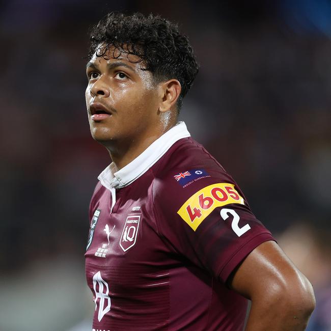 Selwyn Cobbo is out of Origin 2 with a hip injury. Picture: Getty