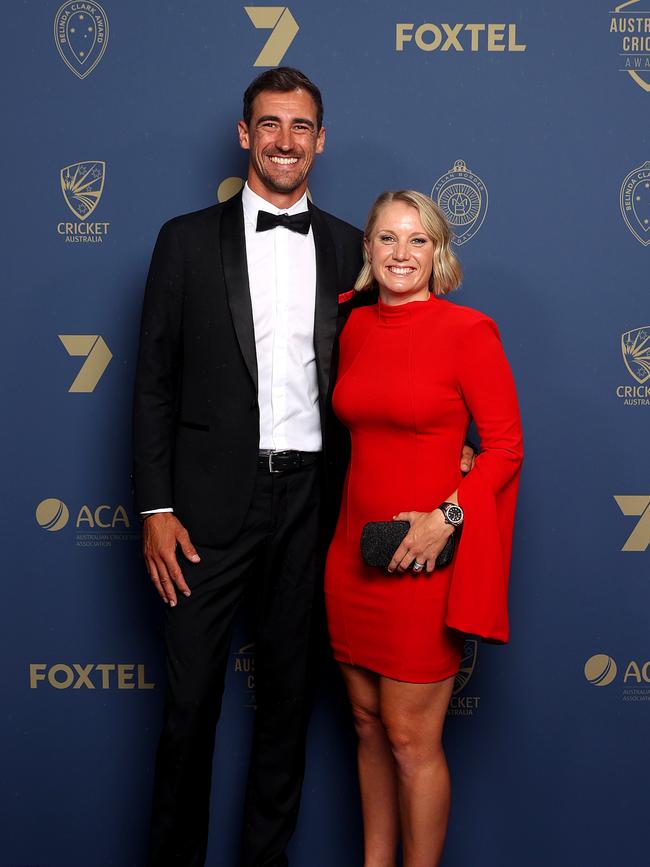 Starc and Healy have been married since 2016. (Photo by Brendon Thorne/Getty Images)