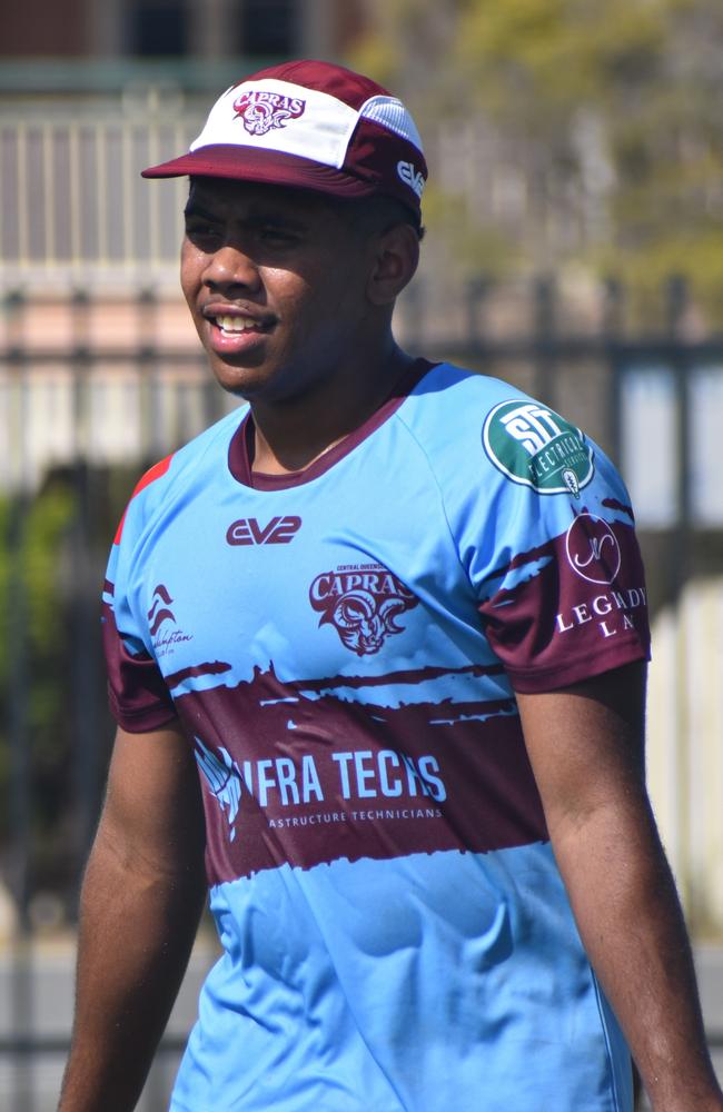 CQ Capras under-17 boys squad at a pre-season training session at The Cathedral College, Rockhampton, on December 7, 2024.