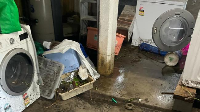 Chris Bradshaw, 40, said this is the second time he has lost appliances to flooding past six years. Picture: Supplied