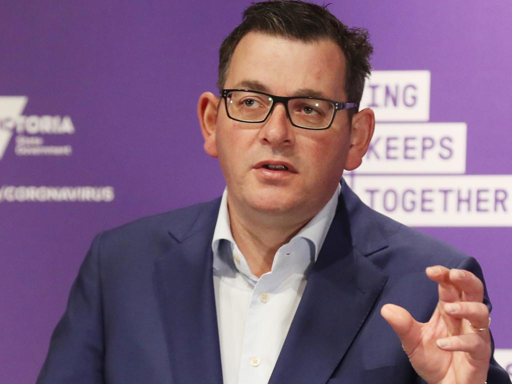 Premier Daniel Andrews warned a move to stage four restrictions would not be imminent. Picture: David Crosling/ NCA NewsWire