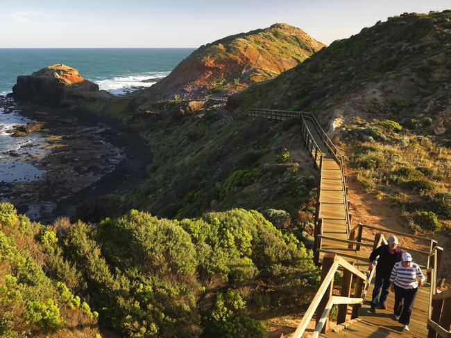 Bushwalkers at Cape Schanck. Picture: Supplied.