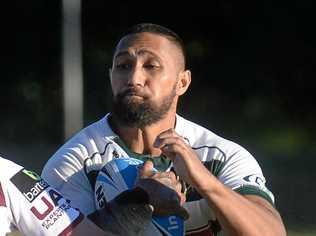 POWERING RUN: Ipswich Jets strongman Tyson Lofipo will need to have a big impact for his team to beat Easts this weekend. Picture: Rob Williams