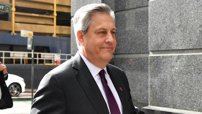 Westpac CEO Brian Hartzer arrives at the royal commission hearings. Pic: AAP