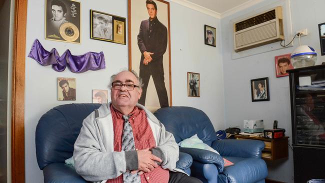 Harold Kinross in his Nailsworth housing trust home. Picture: Brenton Edwards