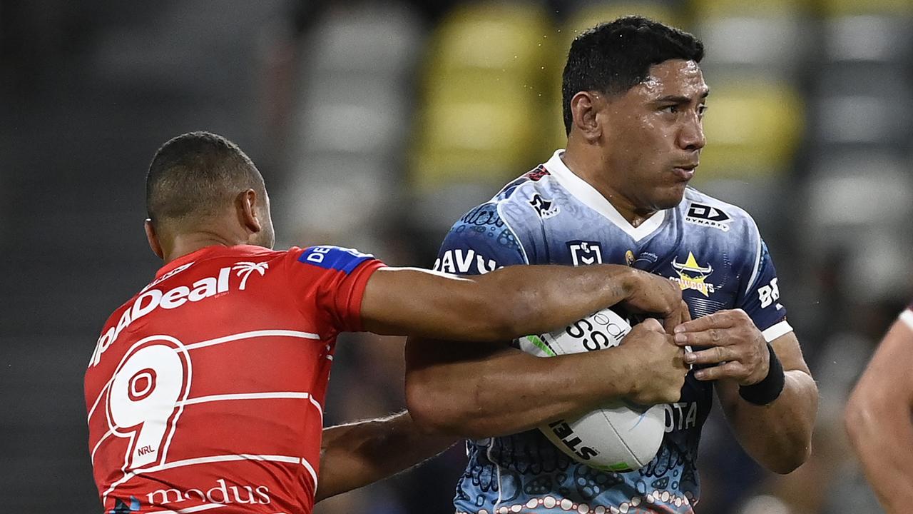 Jason Taumalolo led the charge for the Cowboys. Picture: Ian Hitchcock/Getty Images