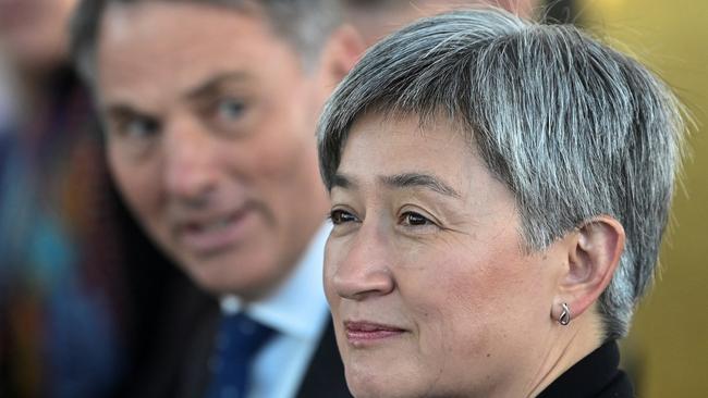 Penny Wong and Richard Marles take part in Australia-UK ministerial consultations in Portsmouth.