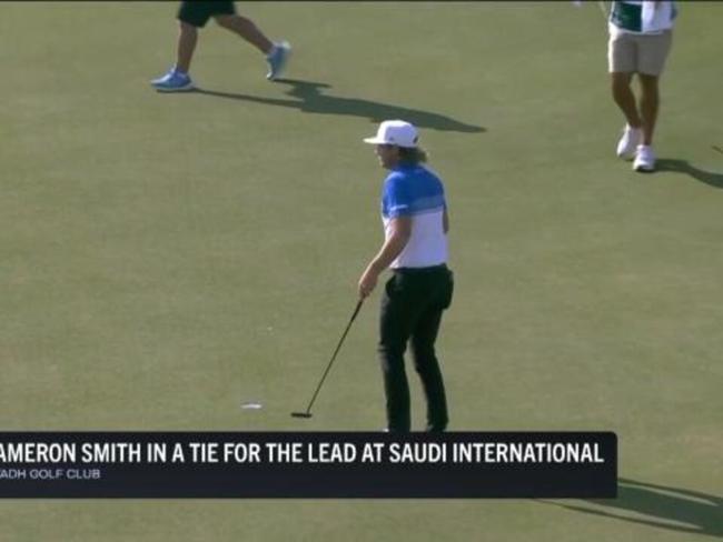 Cam Smith tied for lead in Saudi Arabia