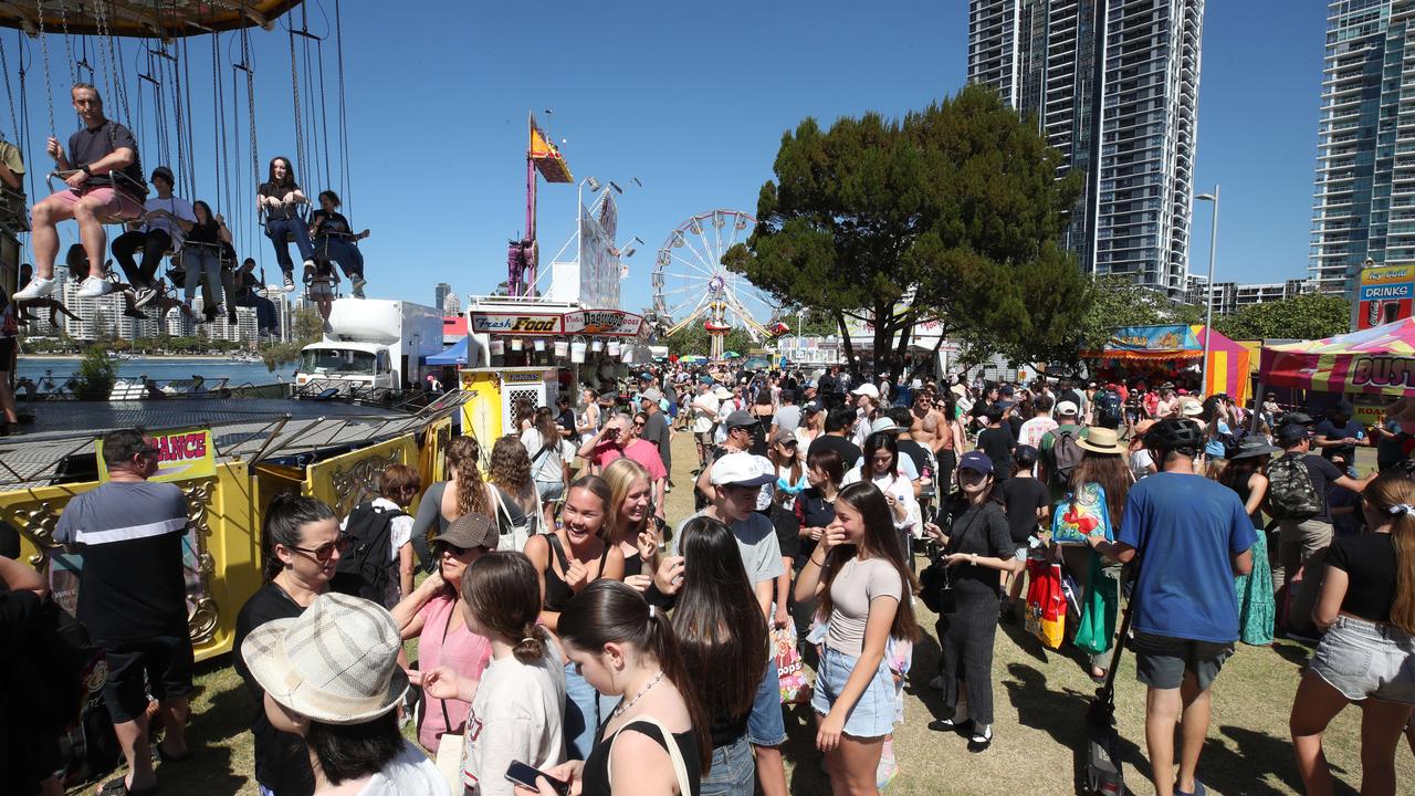 Huge crowds for the first day of the Gold Coast Show. Picture: Glenn Hampson