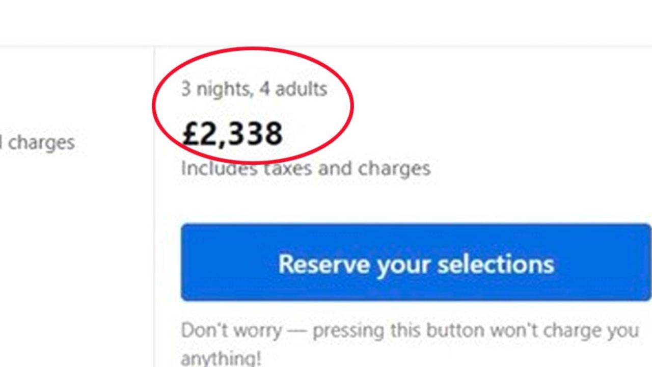 For a three-night stay, four adults would need to fork out a whopping £2,338 – $A4840 to stay at the Bilbao Metropolitan Hostel by BosshHotels, in Spain. Picture: Jam Press