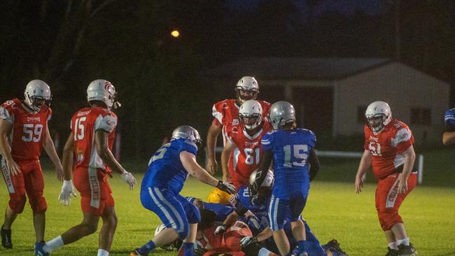 Mackay Gridiron vs Townsville Cyclones at West Tiger Park Walkerston. Saturday 20 January 2024 Picture:Michaela Harlow