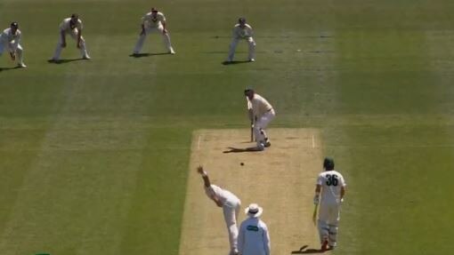 From a poor stance to start with, Bailey’s eyes are now outside the line of off stump. Picture: Cricket.com