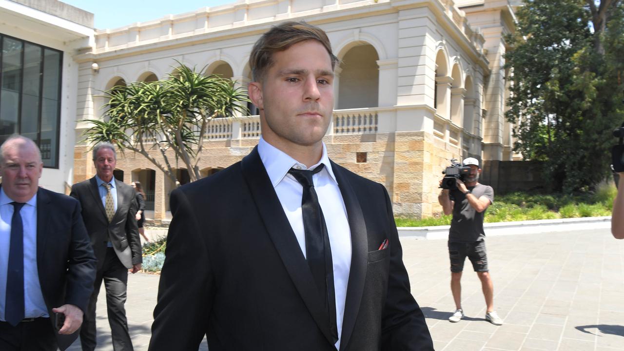 Dragons player Jack de Belin is sidelined under the NRL’s no-fault stand down policy. Picture: NCA NewsWire / Simon Bullard.