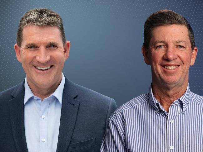 Composite image of ARN Media chief executive officer Ciaran Davis and Southern Cross Media Group managing director and chief executive officer John Kelly.  Photo: Supplied