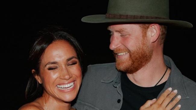 Prince Harry and Meghan Markle pictured at Beyoncé’s LA concert. Picture: Instagram