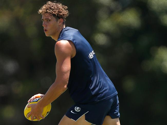 Could the Blues use Charlie Curnow through the midfield? Picture: Getty Images