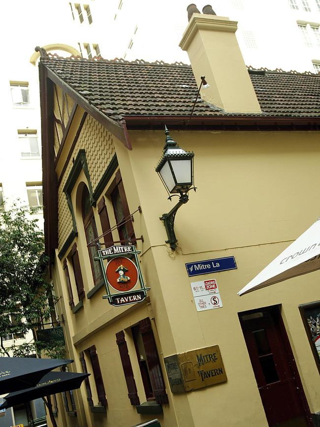 The Mitre Tavern in Bank Place, Melbourne.