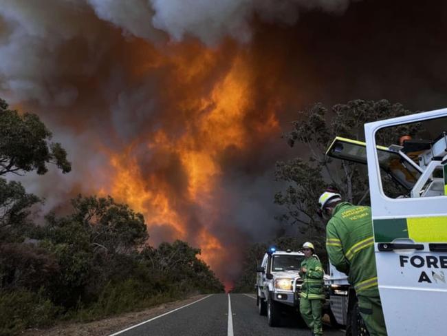 Over the last week, crews from Forest Fire Management Victoria, CFA (Country Fire Authority), Victoria State Emergency Service, Fire Rescue Victoria, Ambulance Victoria, Victoria Police, and many more have worked tirelessly on the ground, in the air, and further afield to help keep the communities affected by the Yarram-Gap Road fire in the Grampians National Park safe and provide ongoing support.  Picture VicEmergency,