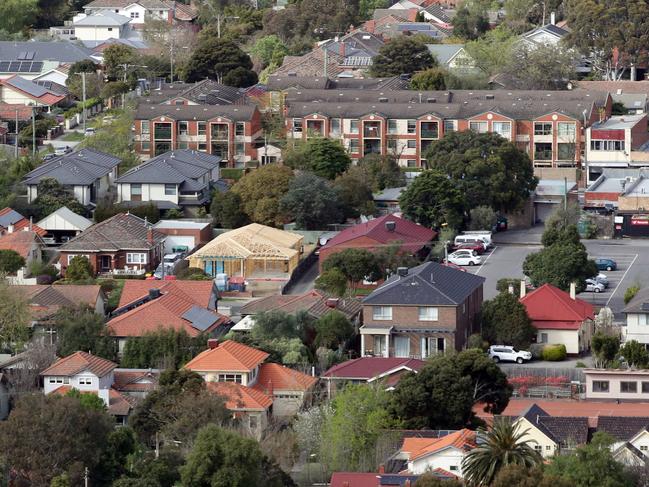 MELBOURNE, AUSTRALIA - NewsWire Photos, SEPTEMBER 21, 2023. Victorian Premier, Daniel Andrews, holds a press conference in Box Hill where he talked on fast tracking homes and housing developments.Generic view of houses in Box Hill.  Picture: NCA NewsWire / David Crosling