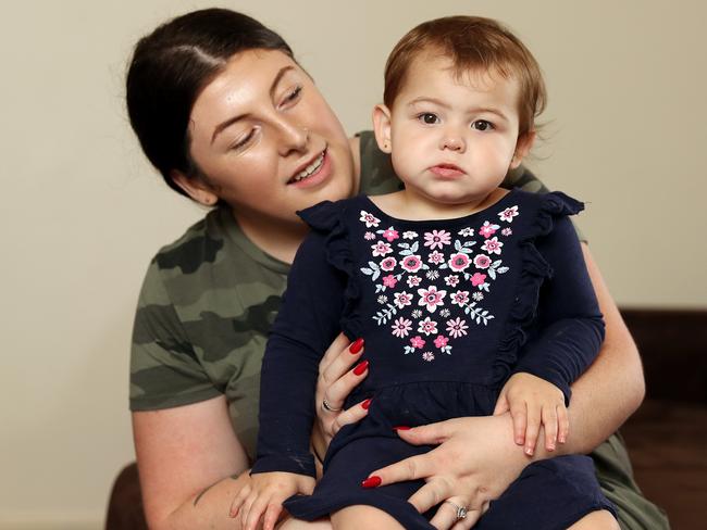 Chantal Goudie can’t find the money to see an ENT specialist for her daughter Zahra. Picture: Tim Hunter Picture: Tim Hunter.