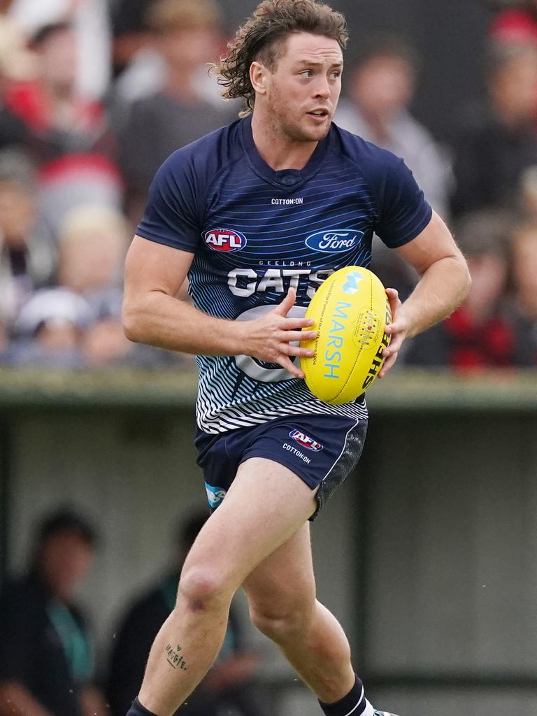 Jack Steven had an impressive debut for Geelong.