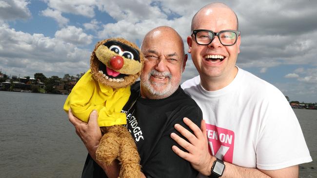 Ben Zabel with Jamie Dunn and Agro at the Powerhouse. Picture: Annette Dew