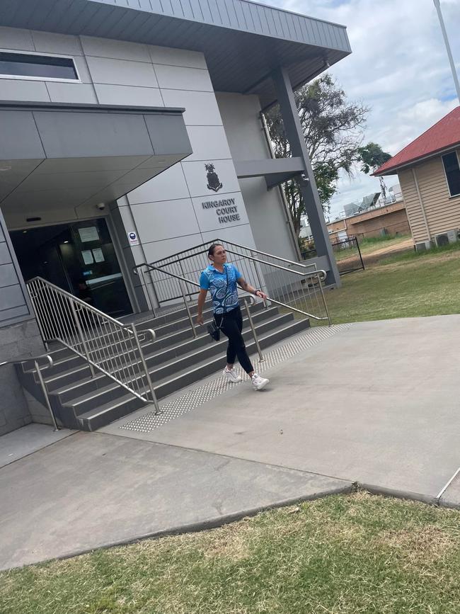 Natasha Rose Smallwood leaving Kingaroy Magistrates Court on Thursday.