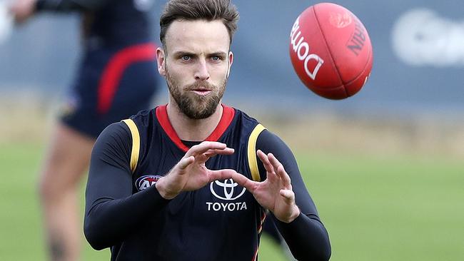 Brodie Smith at Adelaide training. Picture: Sarah Reed