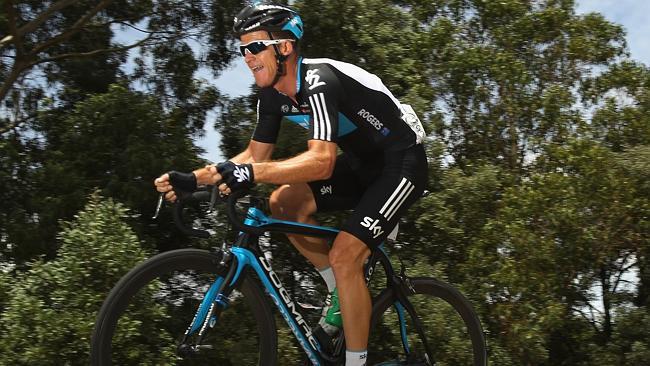 Michael Rogers competes at the 2012 Cycling Australia Road Championships. (Photo by Mark Dadswell/Getty Images)