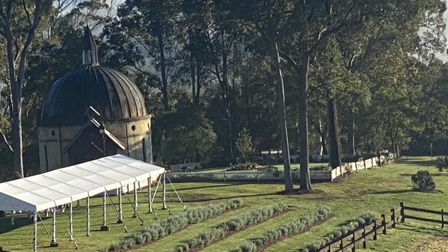 The chapel on Russell Crowe's property.