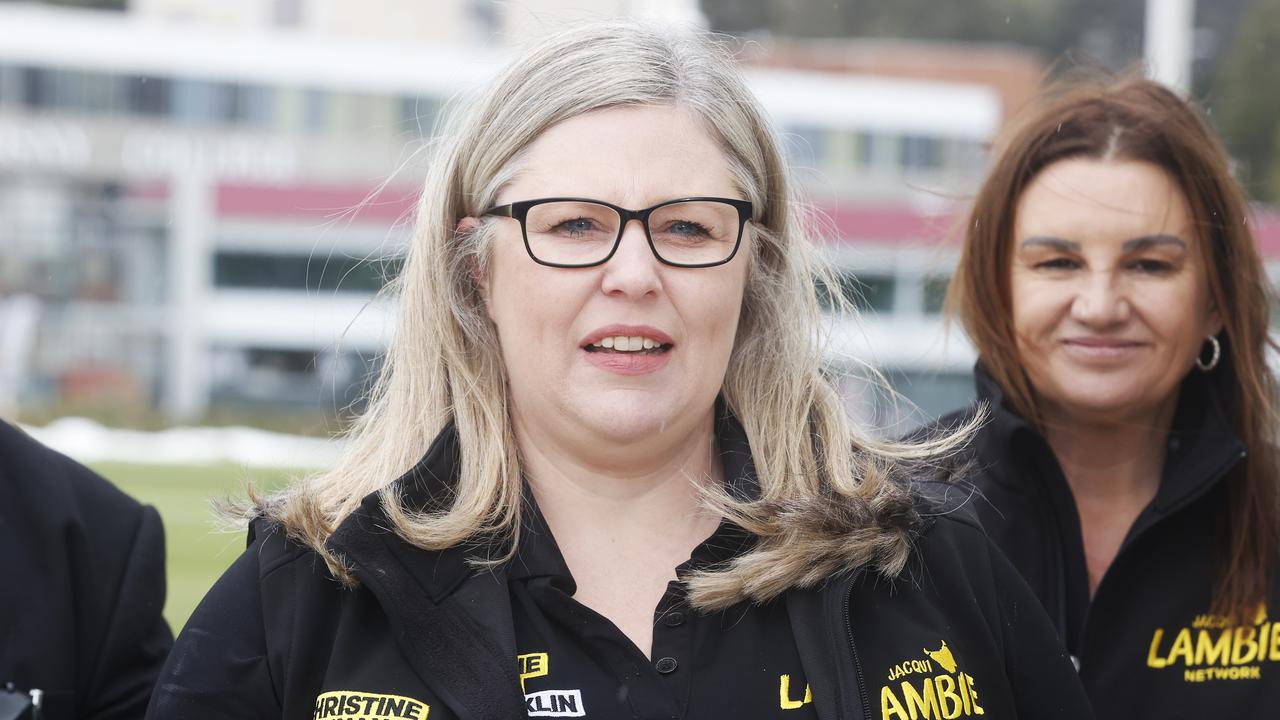 Candidate Christine Hannan. Lambie Network candidates for Franklin for the Tasmanian state election. Picture: Nikki Davis-Jones