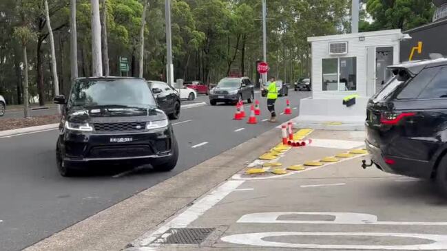 Taylor Swift arriving at Sydney Olympic Park