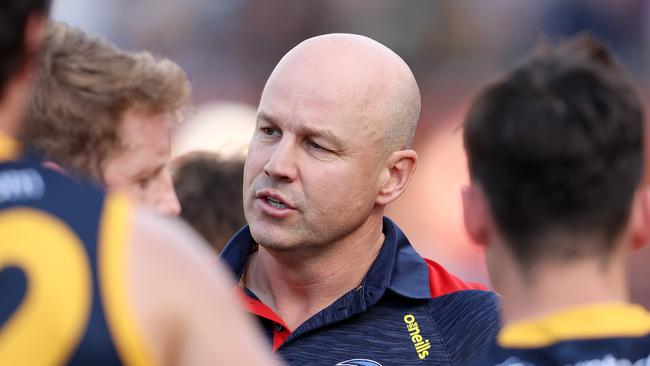 Coach Matthew Nicks says it was good to get Thilthorpe involved in the game early. (Photo by Sarah Reed/AFL Photos via Getty Images)