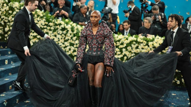 The ‘Wicked’ star’s modern twist on the old-fashioned style from the 18th century, Rococo, proved once again that she’s not afraid to challenge norms. Picture: Getty
