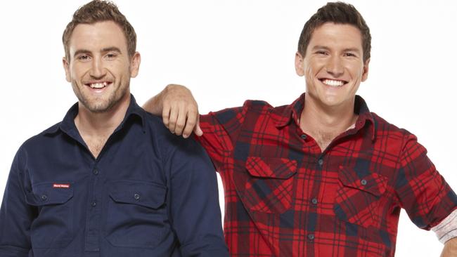 EMBARGOED: For Sunday Mail, April 10. Queensland twins Luke and Cody will appear on the new season of Channel 7's House Rules. Picture: supplied.