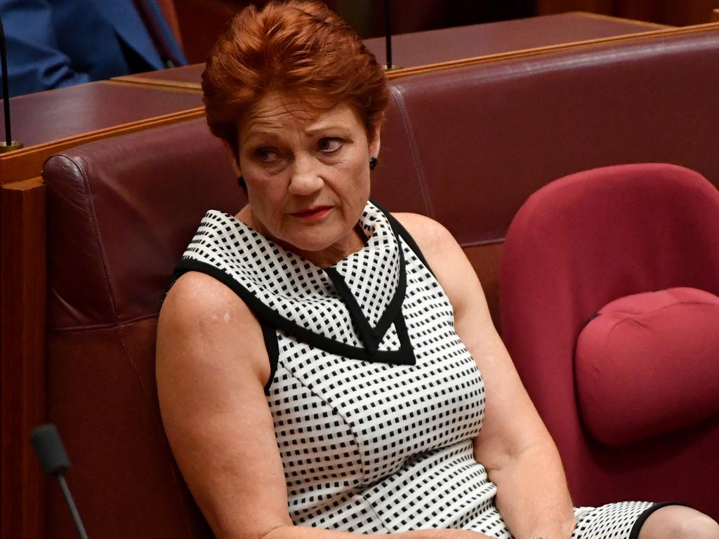 Senator Hanson claimed she was speaking for the ‘quiet Australians’. Picture: Mick Tsikas/AAP