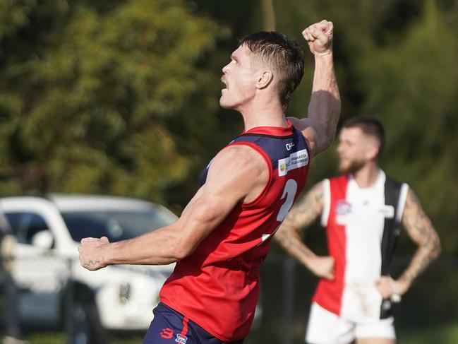 SFNL Div 1 footbal. Chelsea Heights v St Kilda City. Cody Stackelberg - Chelsea Heights. Picture: Valeriu Campan