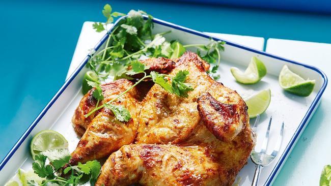 Yoghurt and lime grilled chicken.