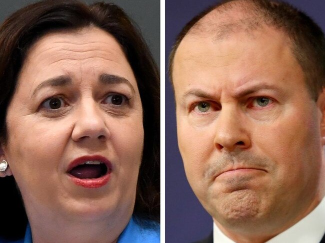 Annastacia Palaszczuk and Josh Frydenberg