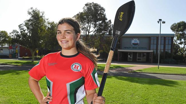 Henley High kayaker Demi Bates. Picture: Tom Huntley