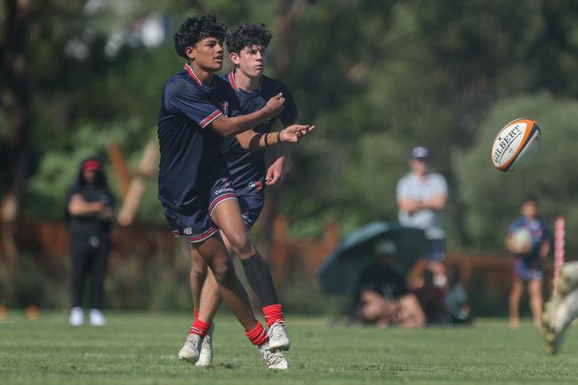 TAS First XV rugby action between St Columban's and Canterbury on Saturday, May 24, 2025. Picture Stephen Archer.