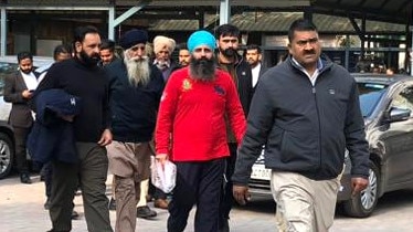 Rajwinder Singh picture leaving court in India on January20, 2023. Picture: Tawqeer Hussain