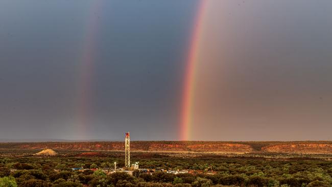 Central Petroleum’s Mereenie well in the Amadeus Basin. Picture:Supplied by Central Petroleum