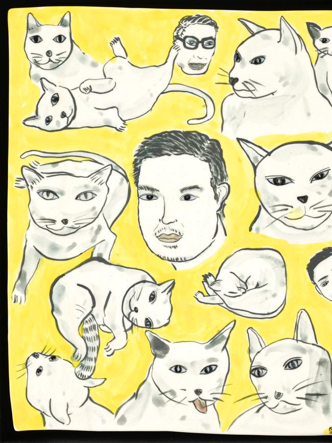 Vipoo Srivilasa ‘Self-portrait as a cat king’ © Art Gallery of New South Wales, Jenni Carter Sitter: Vipoo Srivilasa