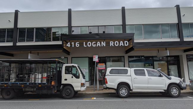 416 Logan Rd's new facade, week beginning January 18. Picture: Alex Treacy