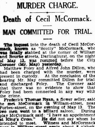 A 1931 newspaper report on the investigation into Scotty McCormack’s death. Picture: Trove