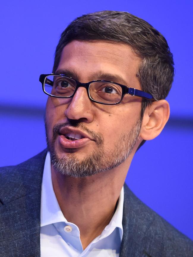 Sundar Pichai, CEO of Alphabet, Google’s parent company.