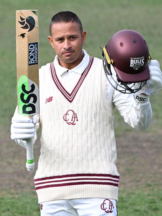 Khawaja . (Photo by Steve Bell/Getty Images)