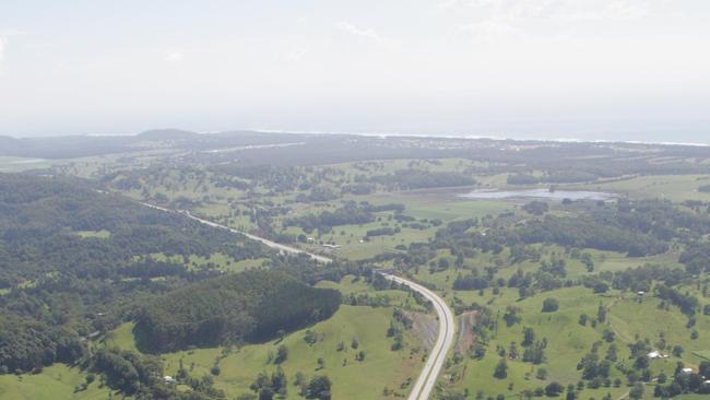 An expression of interest period is open ahead of a site selection process to identify the best site for the new $534 million Tweed Hospital. Picture of the Pacific Highway, Murwillumbah.